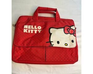 HELLO KITTY Vintage Red Laptop Case Briefcase